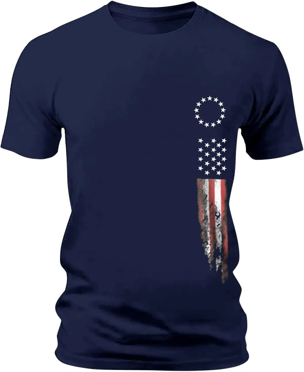4th of July Hawaiian Shirt for Men American Flag Graphic Clothes Summer Patriotic USA Short Sleeve Sports Outfits