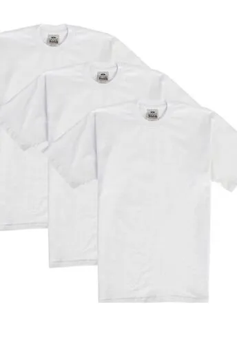 6 PACK PRO CLUB MENS PLAIN SHORT SLEEVE T SHIRT HEAVYWEIGHT COTTON
