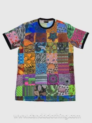 African Patched Print T-Shirt