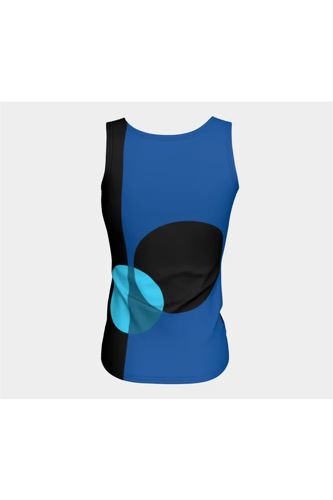Bauhaus Blue Fitted Tank Top