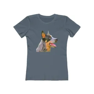 Blue Heeler - Australian Cattle Dog #1    -   Women's Slim Fit Ringspun Cotton T-Shirt
