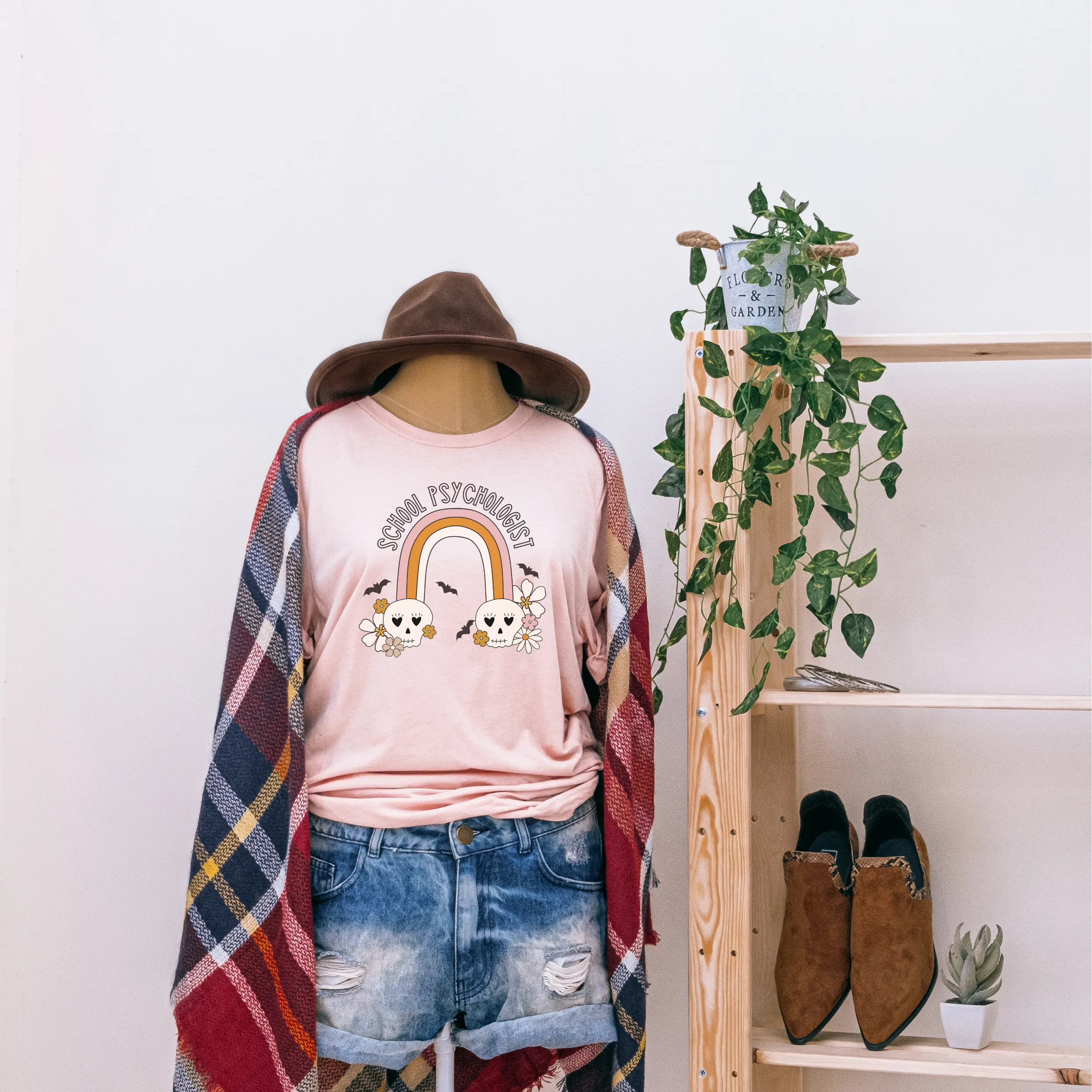 Custom Skull Rainbow Tee
