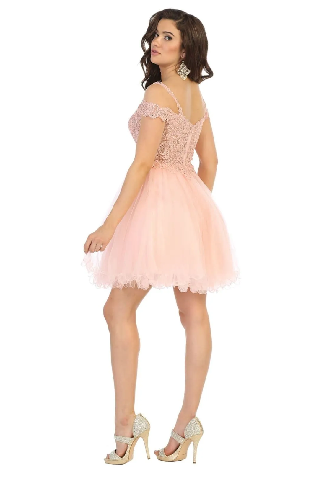 Dama Dresses for Quinceanera in Blush Style MQ1668 Quince Outfit