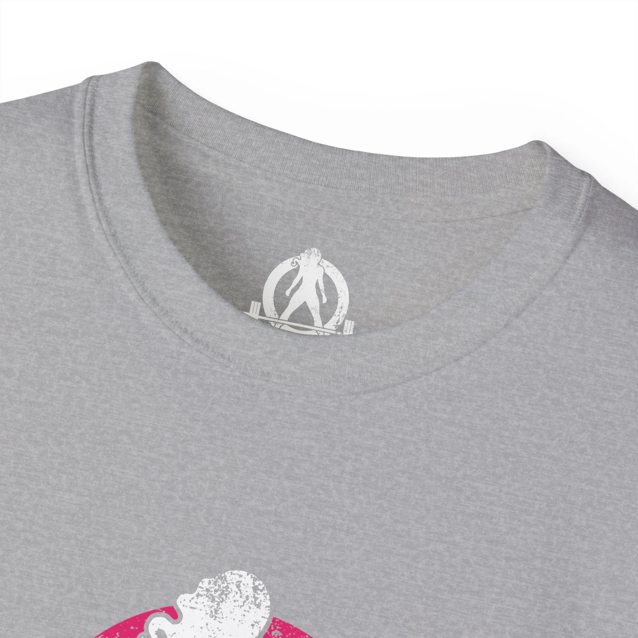 Distressed - Unisex Ultra Cotton Tee - Inverted Color Logo - Plain Back (BEST SELLER)