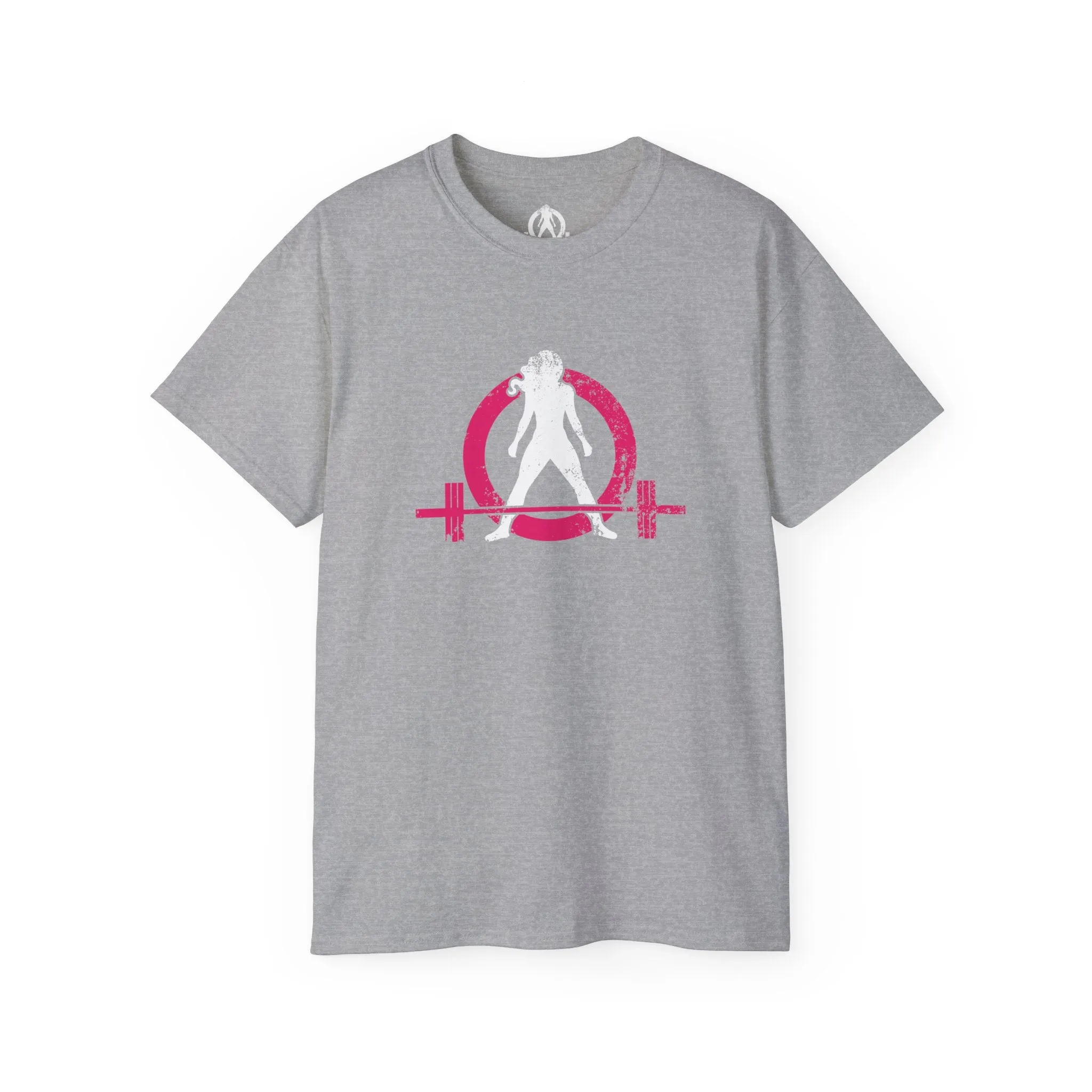 Distressed - Unisex Ultra Cotton Tee - Inverted Color Logo - Plain Back (BEST SELLER)