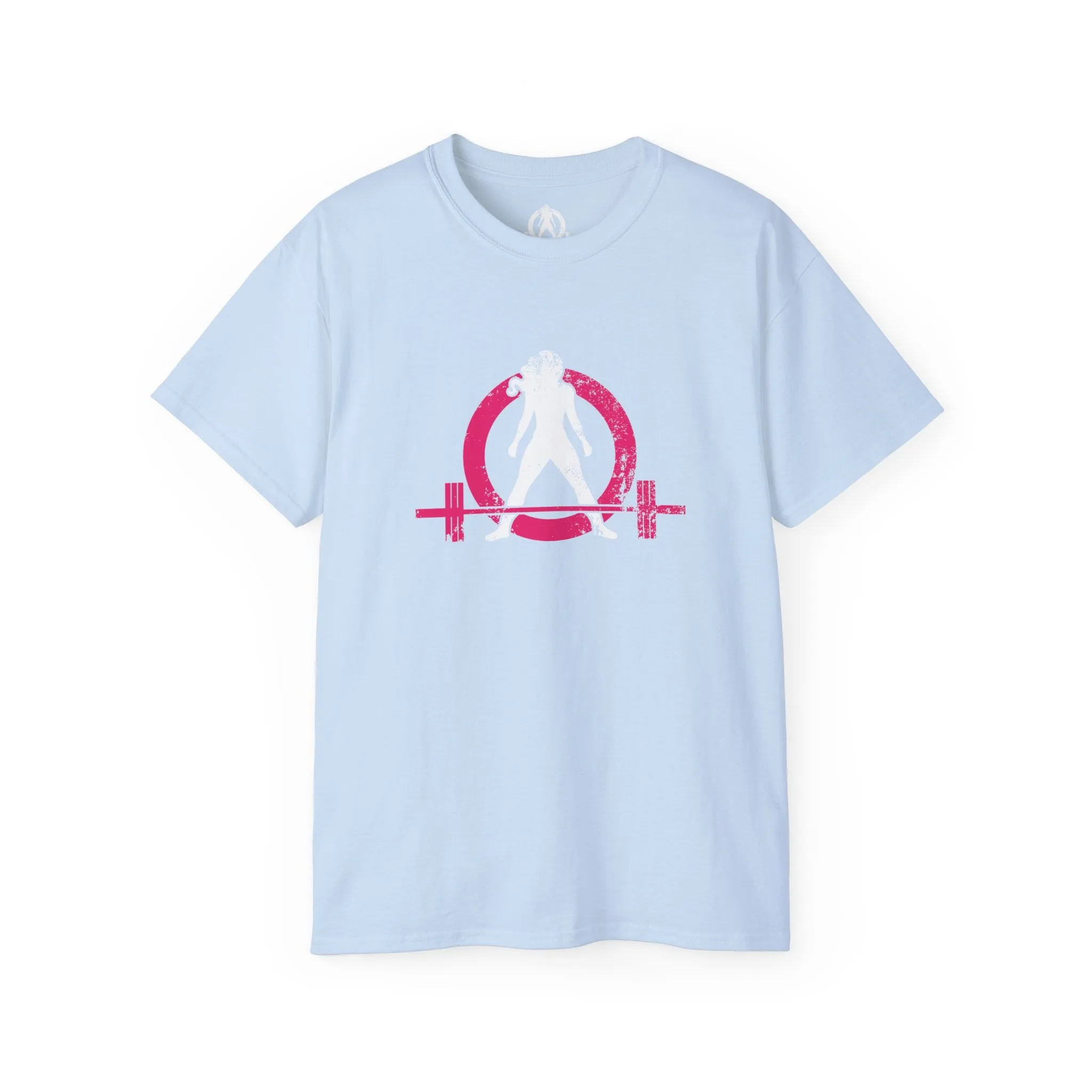 Distressed - Unisex Ultra Cotton Tee - Inverted Color Logo - Plain Back (BEST SELLER)