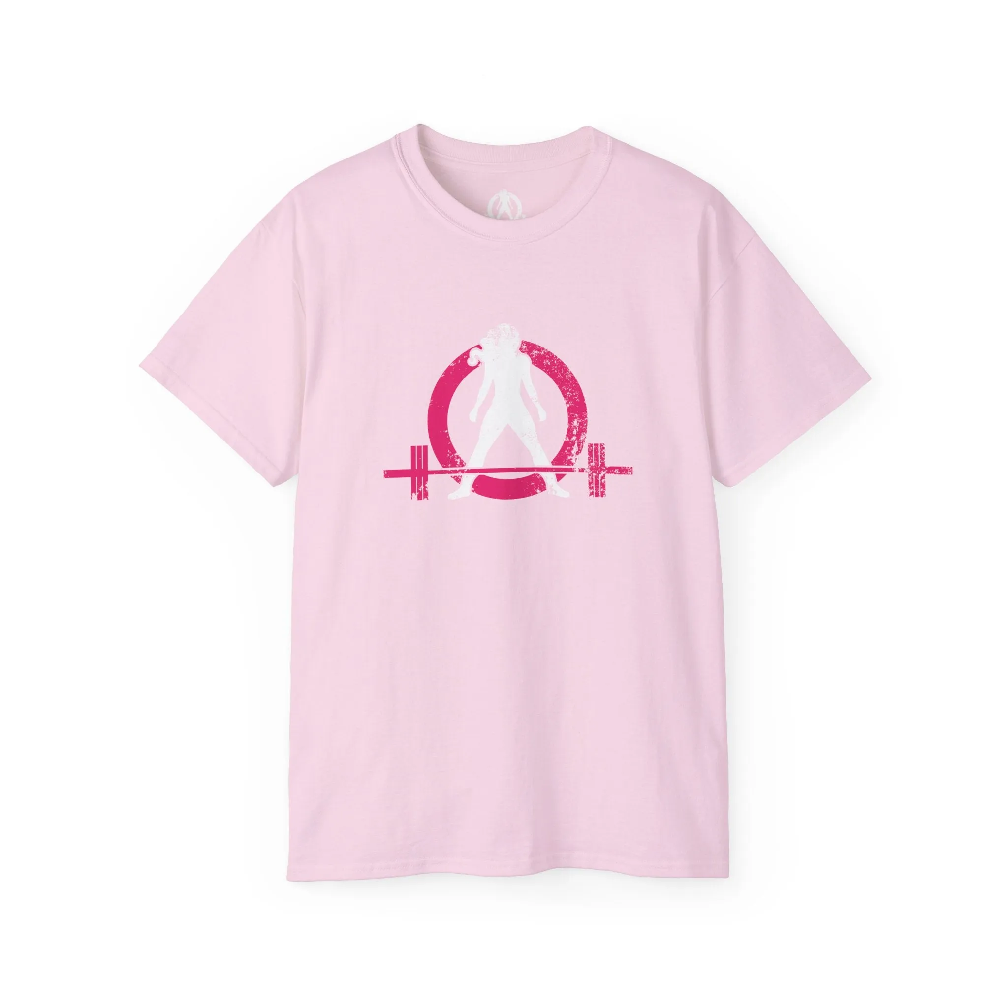 Distressed - Unisex Ultra Cotton Tee - Inverted Color Logo - Plain Back (BEST SELLER)