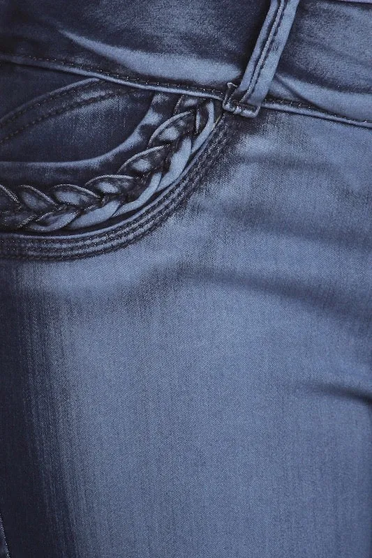 Elsa Braided No Pocket Jeans