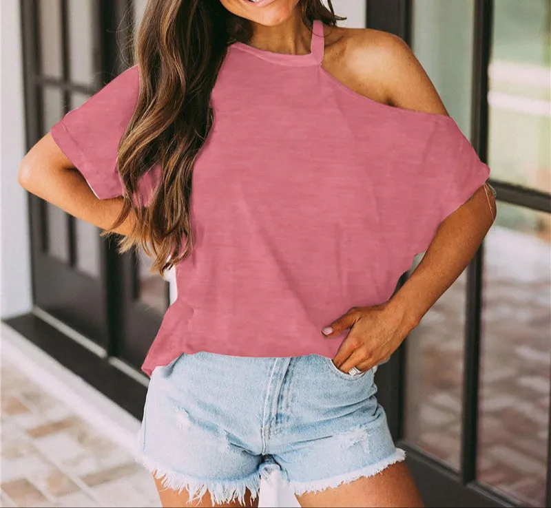 Fashion Off-Shoulder T-Shirt