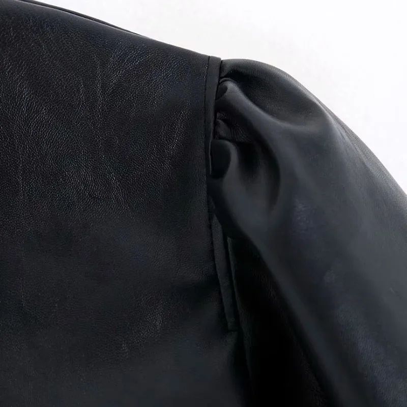 FAUX LEATHER SHIRT