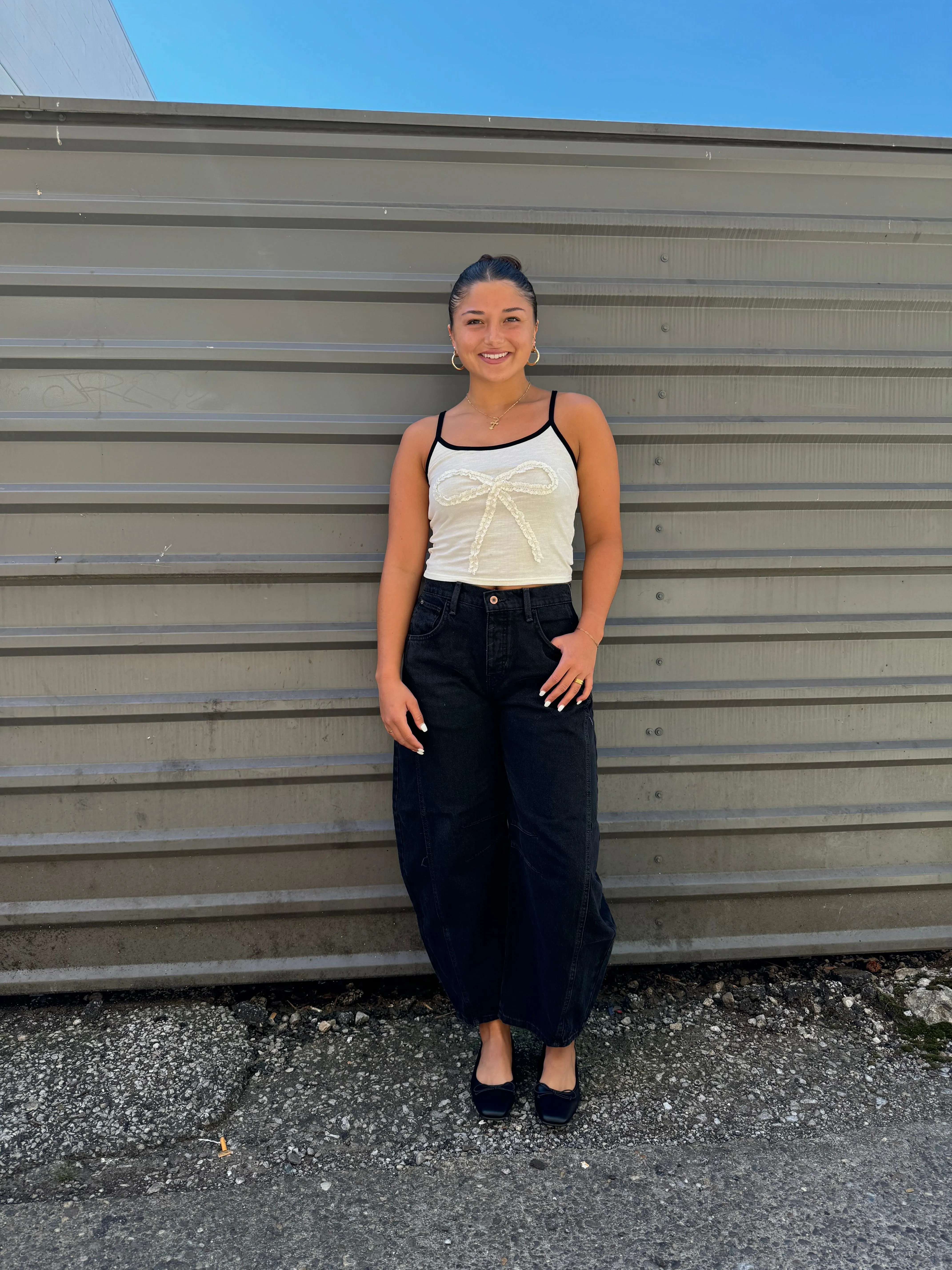 FREE PEOPLE GOOD LUCK MID-RISE BARREL JEANS