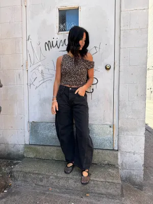 FREE PEOPLE GOOD LUCK MID-RISE BARREL JEANS