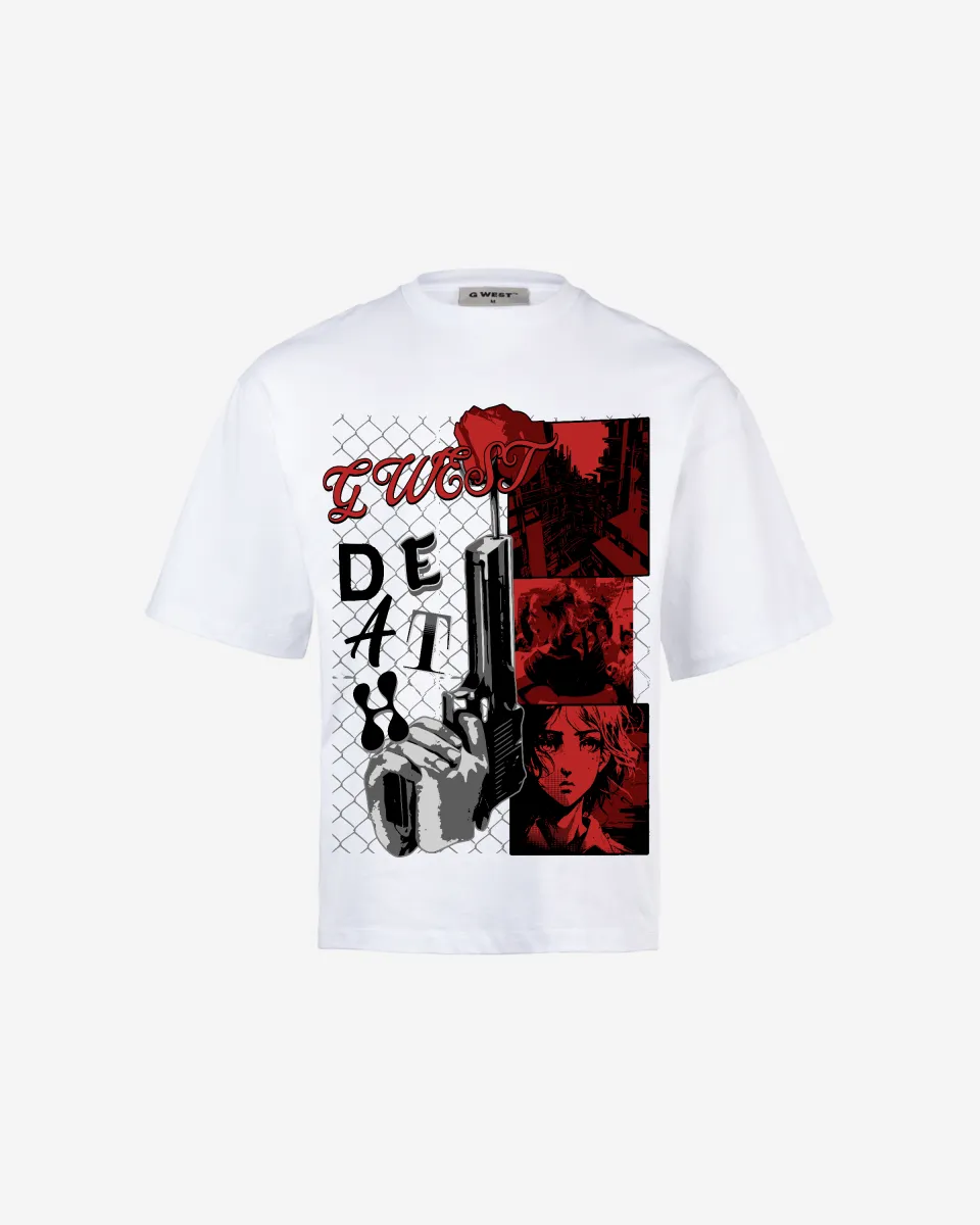 G WEST DEATH OVERSIZED TEE GWROJMT49
