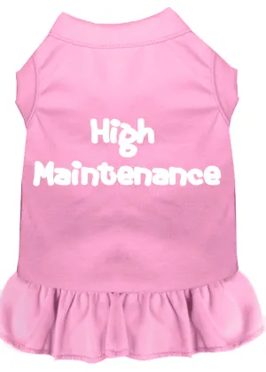 High Maintenance Screen Print Dress Light Pink Xxl