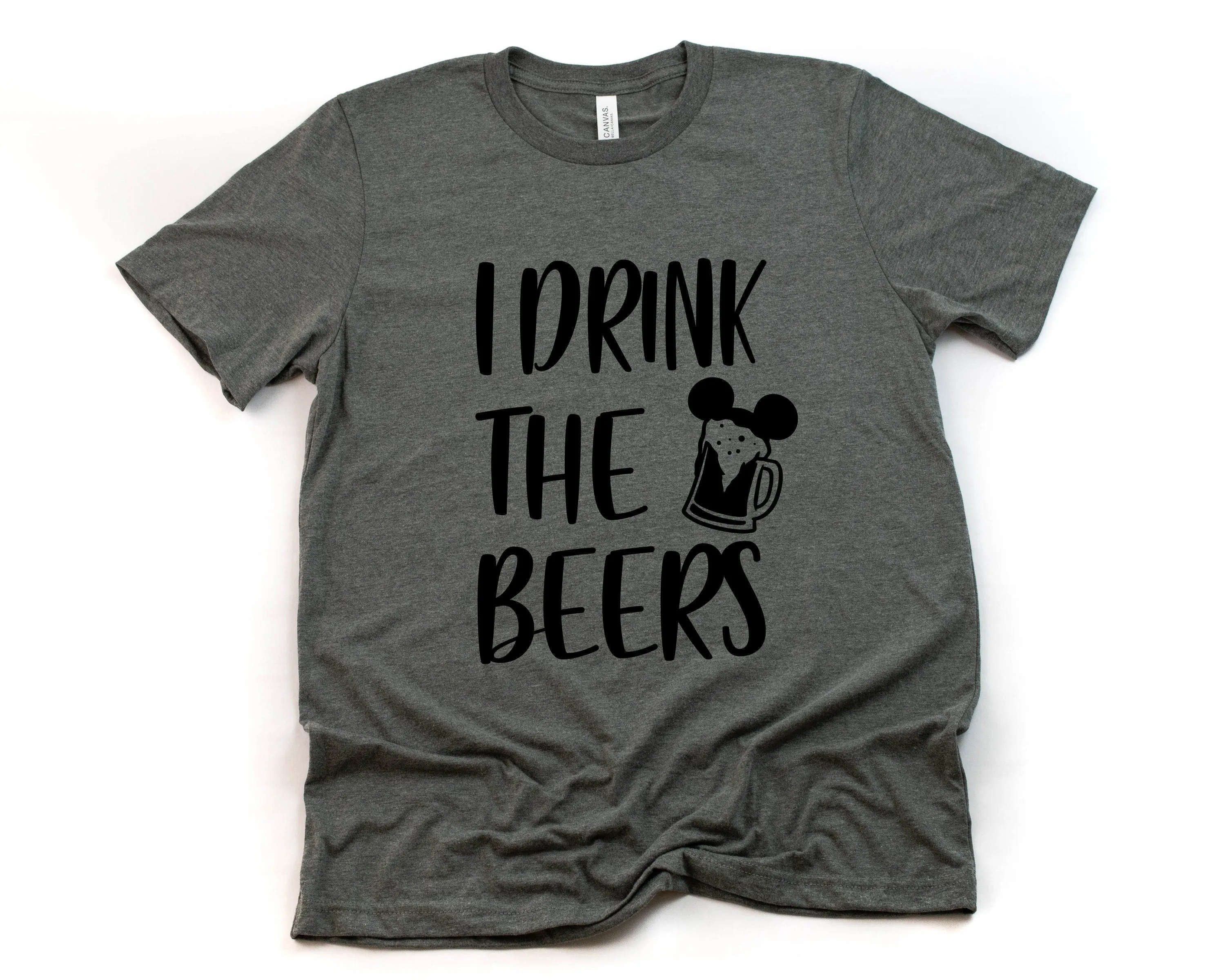 I Drink the Beers Adult Unisex T Shirt - Disney Epcot Drinking Shirt - Fun Tees