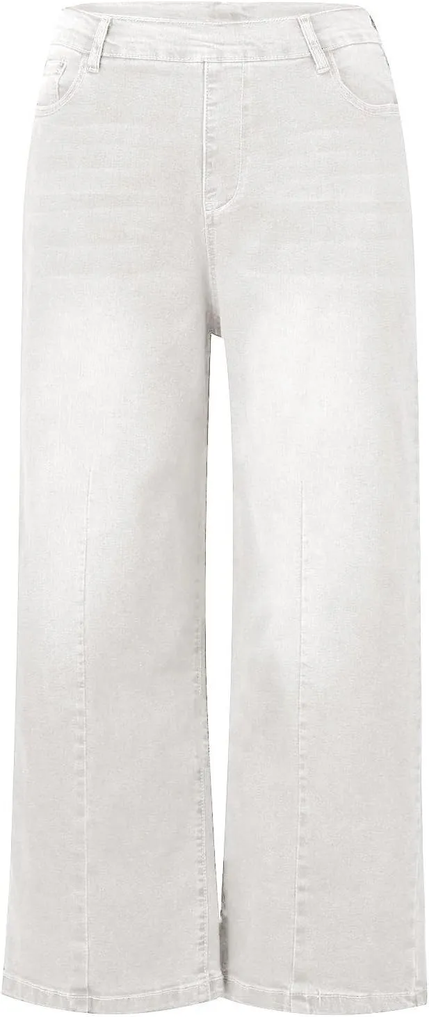 Jeans for Women Trendy High Waisted Flare Jeans Baggy Cropped Denim Pants 90s Jeans Stretchy Boyfriend Jeans