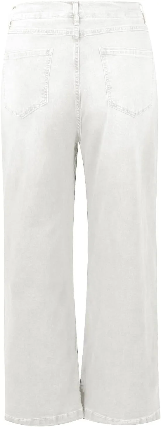 Jeans for Women Trendy High Waisted Flare Jeans Baggy Cropped Denim Pants 90s Jeans Stretchy Boyfriend Jeans