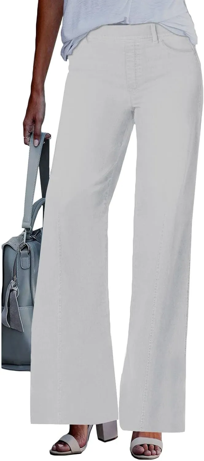 Jeans for Women Trendy High Waisted Flare Jeans Baggy Cropped Denim Pants 90s Jeans Stretchy Boyfriend Jeans