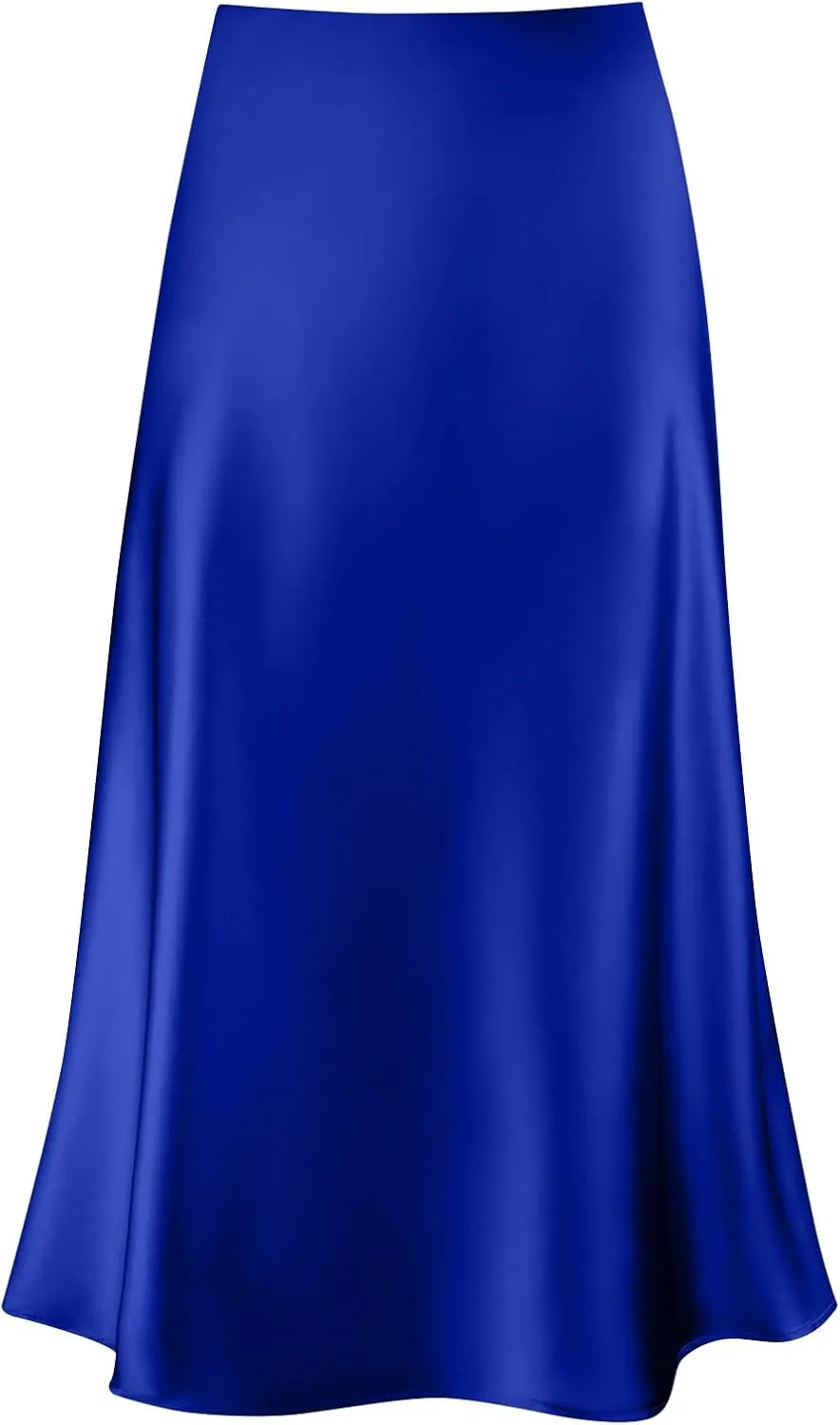 Long Skirts for Women Satin High Waisted Flared Skirt 2025 A Line Cocktail Party Skirt Business Casual Clothes