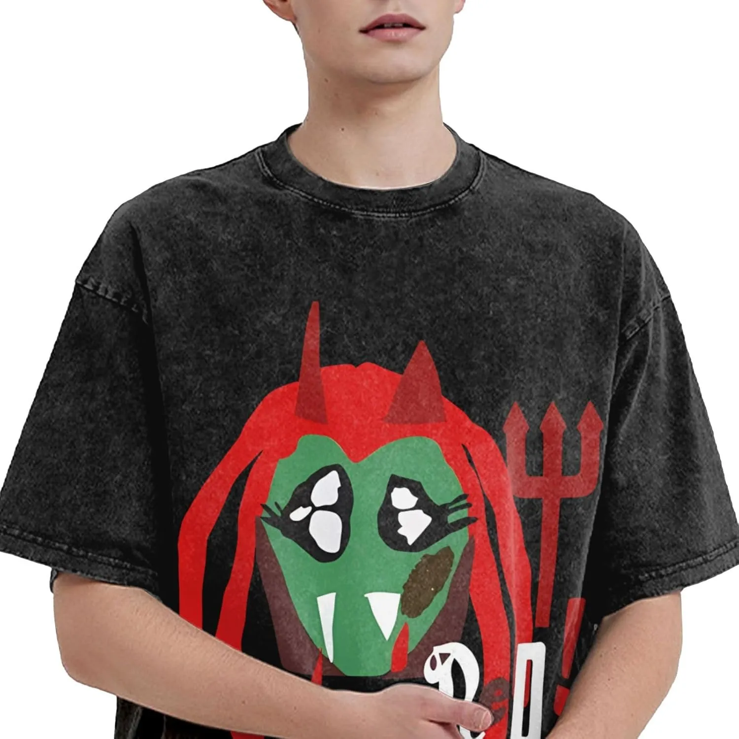Men Streetwear Oversized Casual T-Shirts Short-Sleeve Adults Teens Cotton Shirt