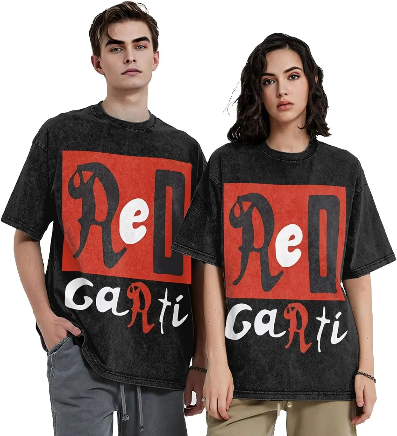 Men Streetwear Oversized Casual T-Shirts Short-Sleeve Adults Teens Cotton Shirt