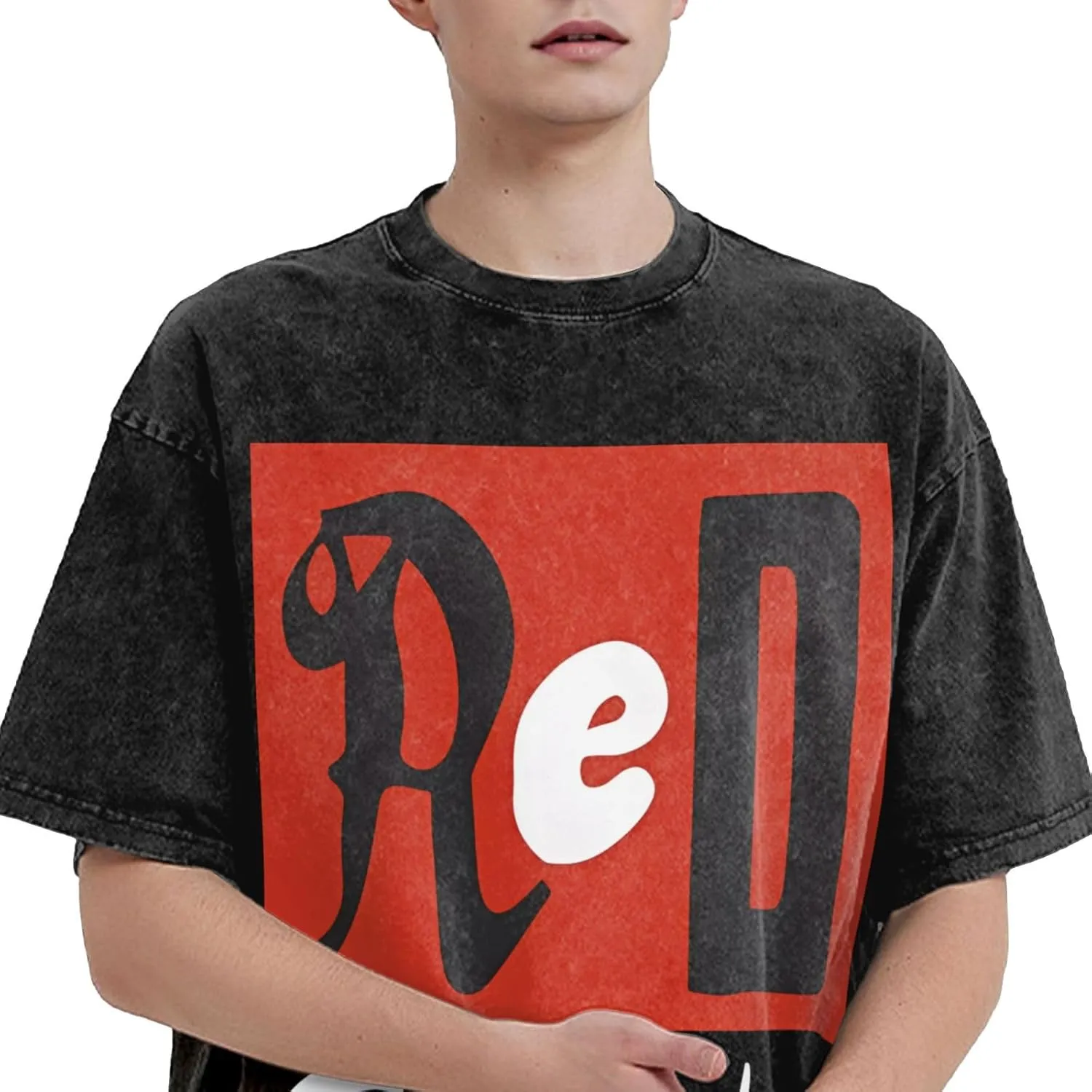 Men Streetwear Oversized Casual T-Shirts Short-Sleeve Adults Teens Cotton Shirt