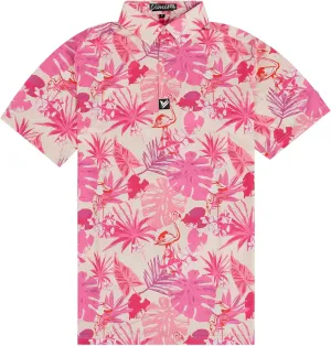 Mens Golf Shirt Short Sleeve Dry Fit Print Moisture Wicking Performance Patterns Collared Polo Shirt