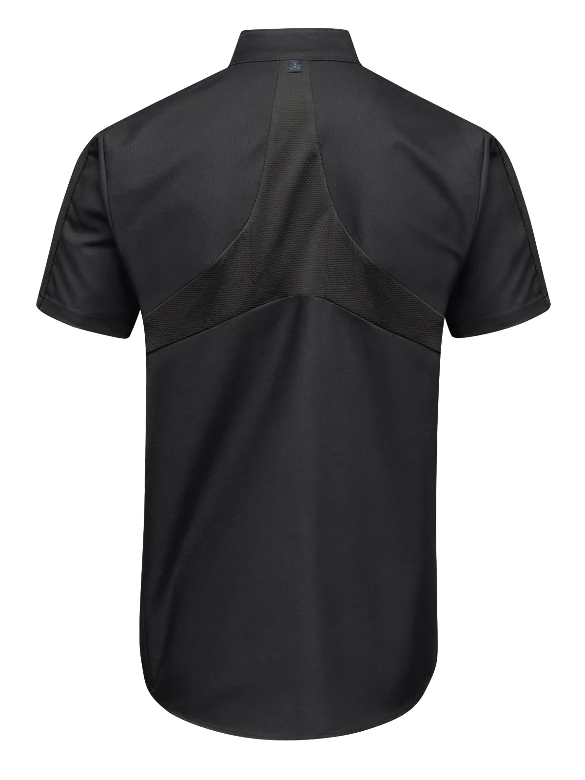 Men's Short Sleeve Two Tone Pro  Work Shirt with OilBlok and MIMIX™ - SX46 - Black