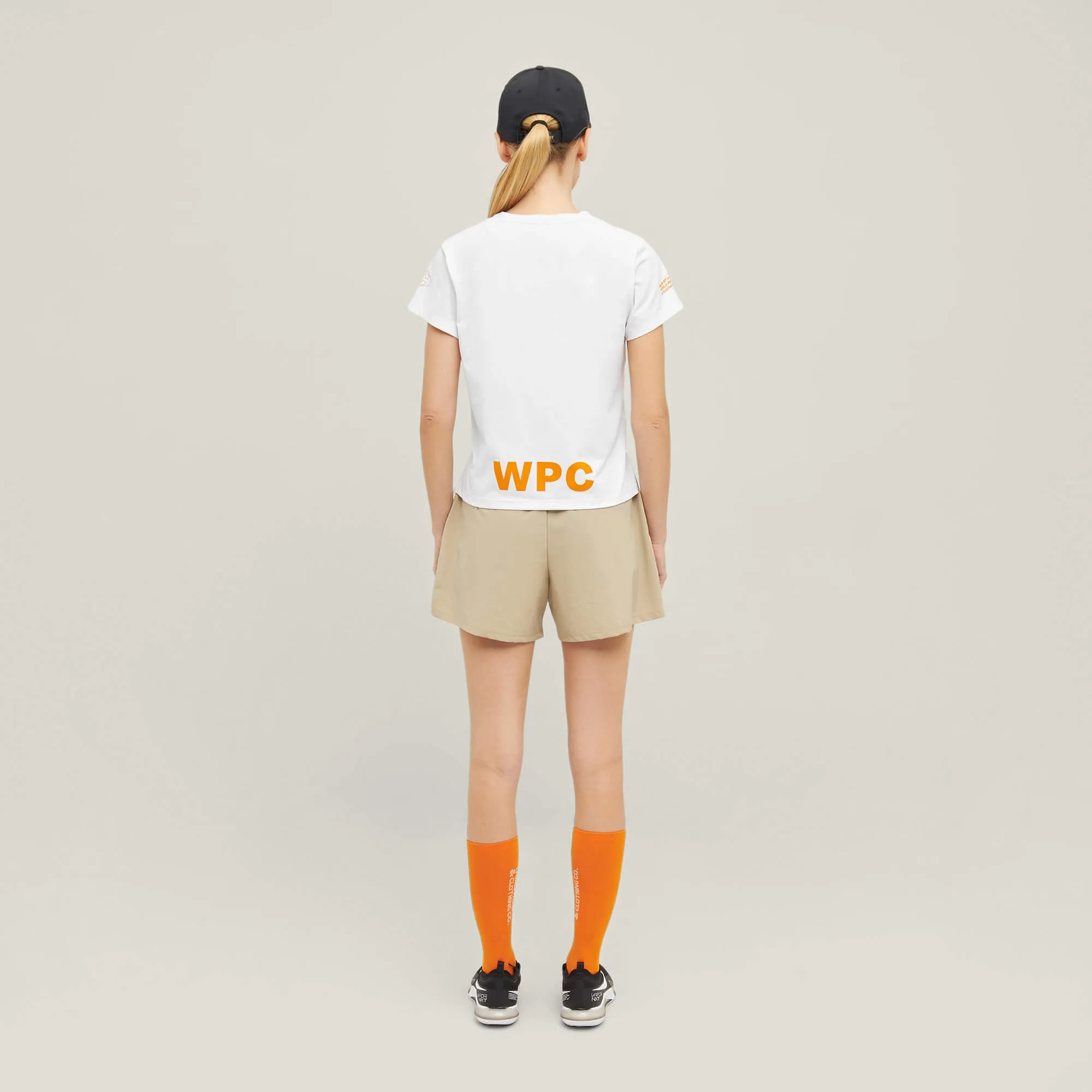Oncourt Crop WPC  T-Shirt - White