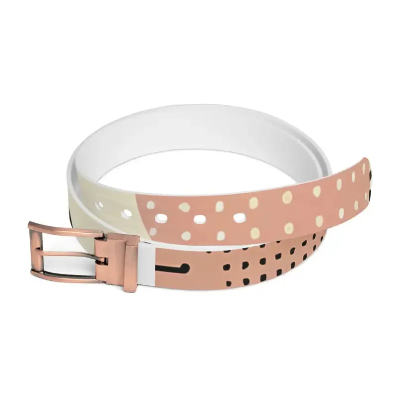 Pastel Abstract Pattern Belt Chic
