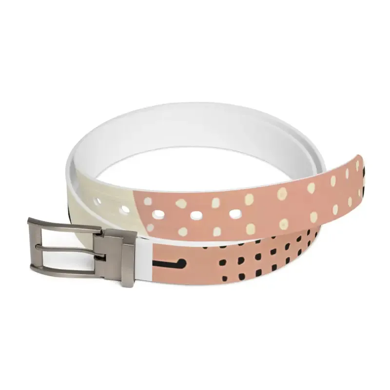 Pastel Abstract Pattern Belt Chic