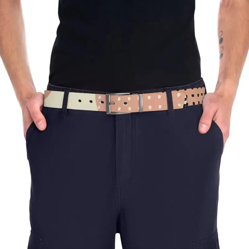 Pastel Abstract Pattern Belt Chic