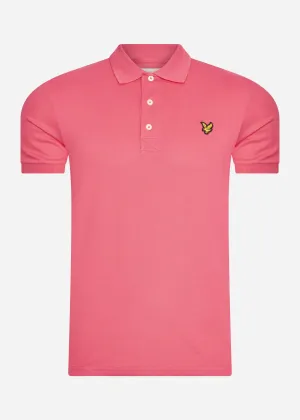 Plain polo shirt - electric pink