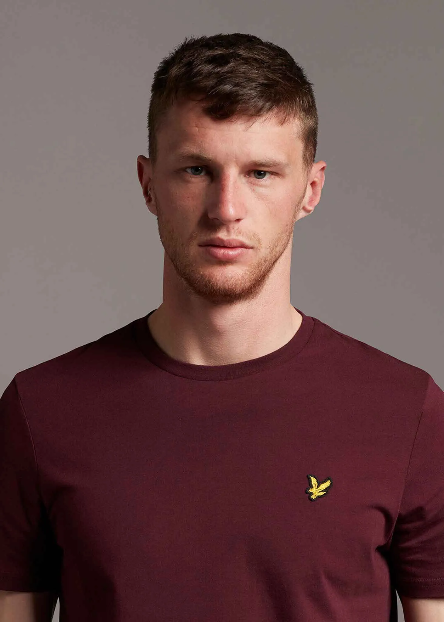 Plain t-shirt - burgundy