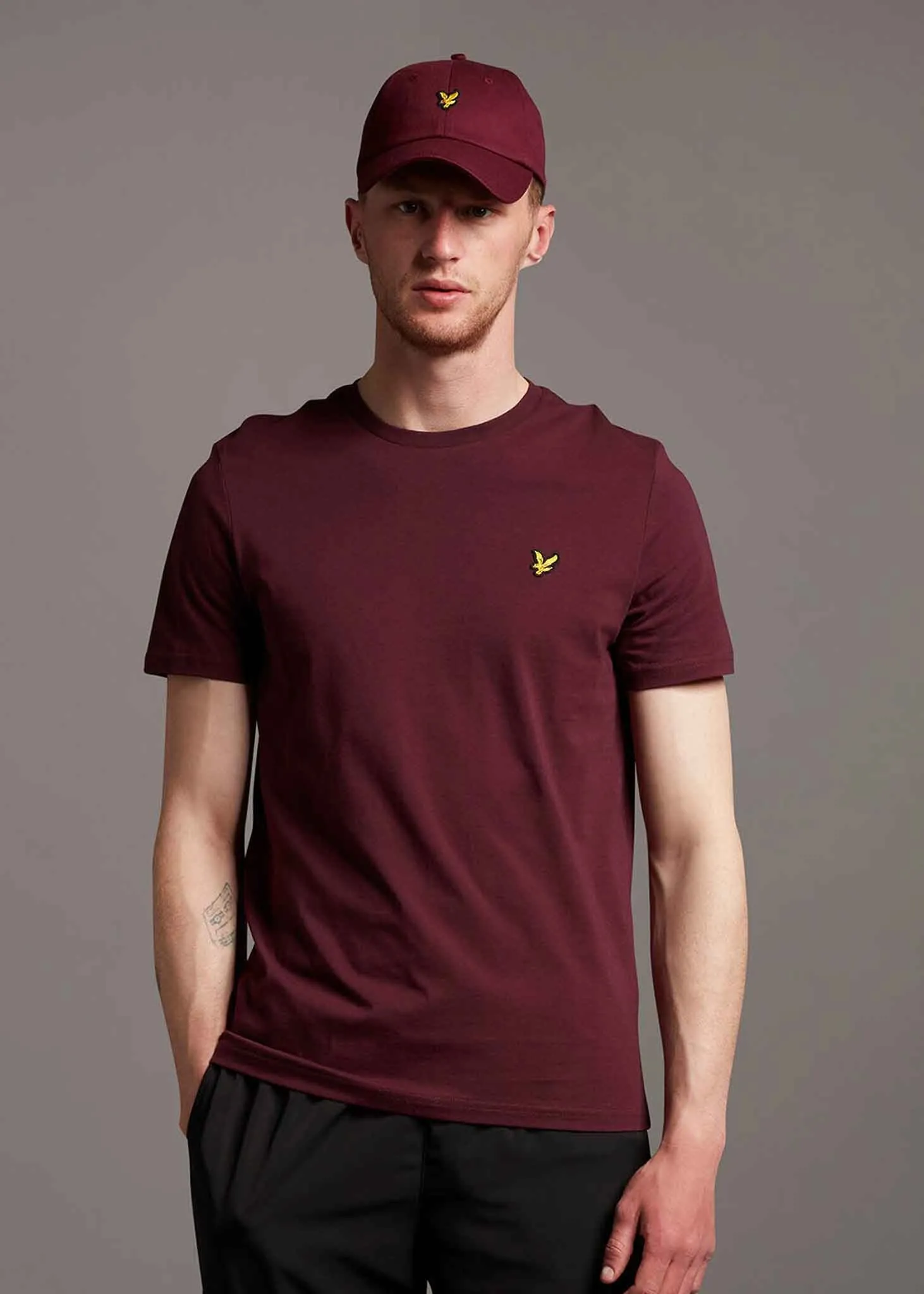 Plain t-shirt - burgundy
