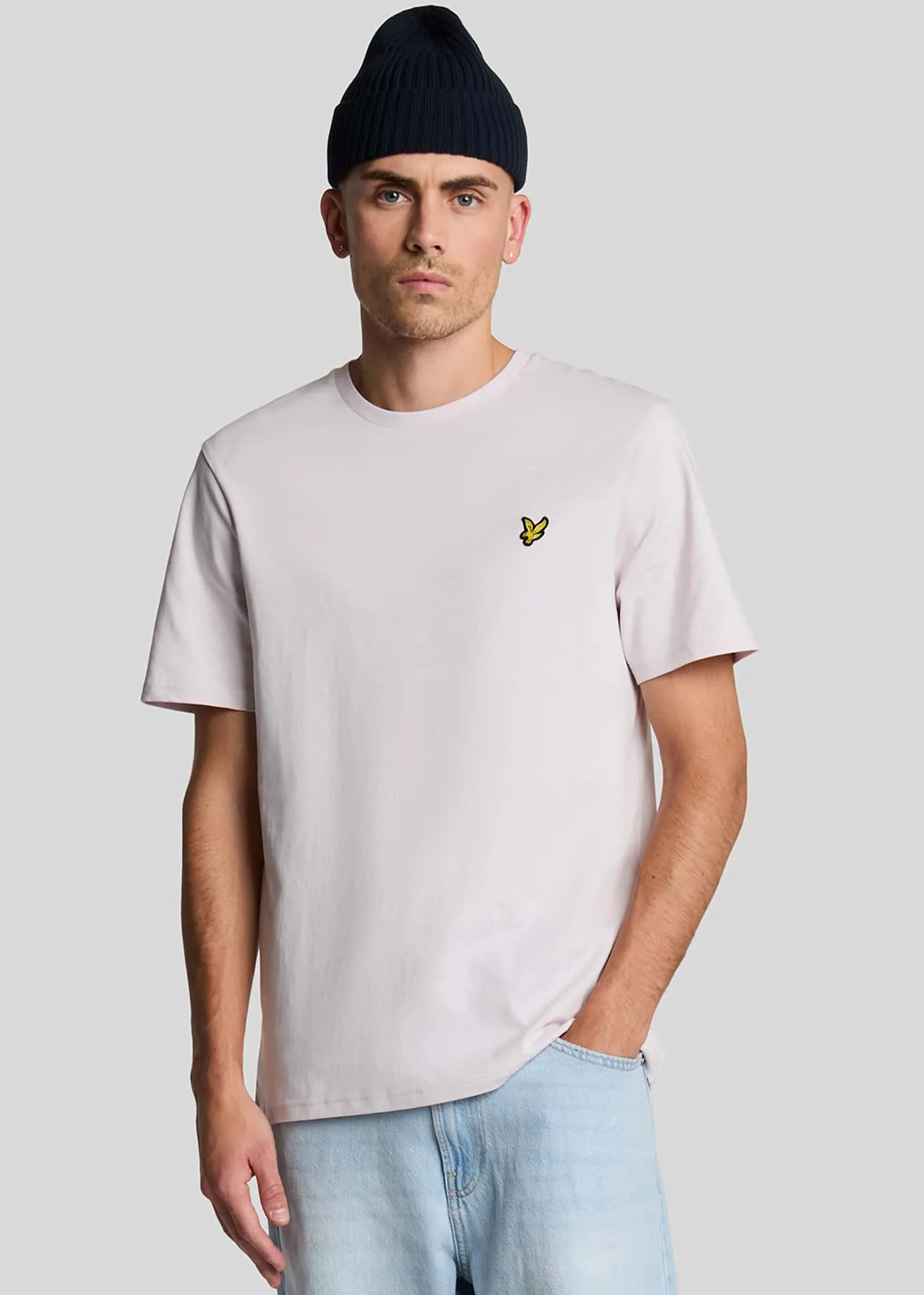 Plain t-shirt - mist lilac