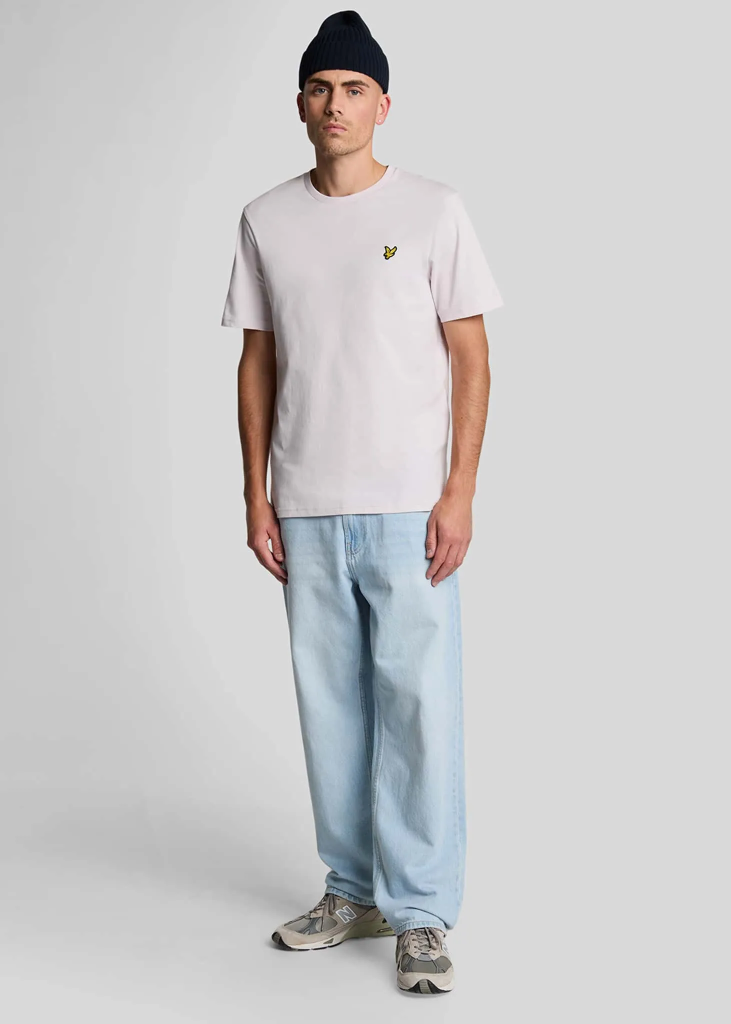 Plain t-shirt - mist lilac