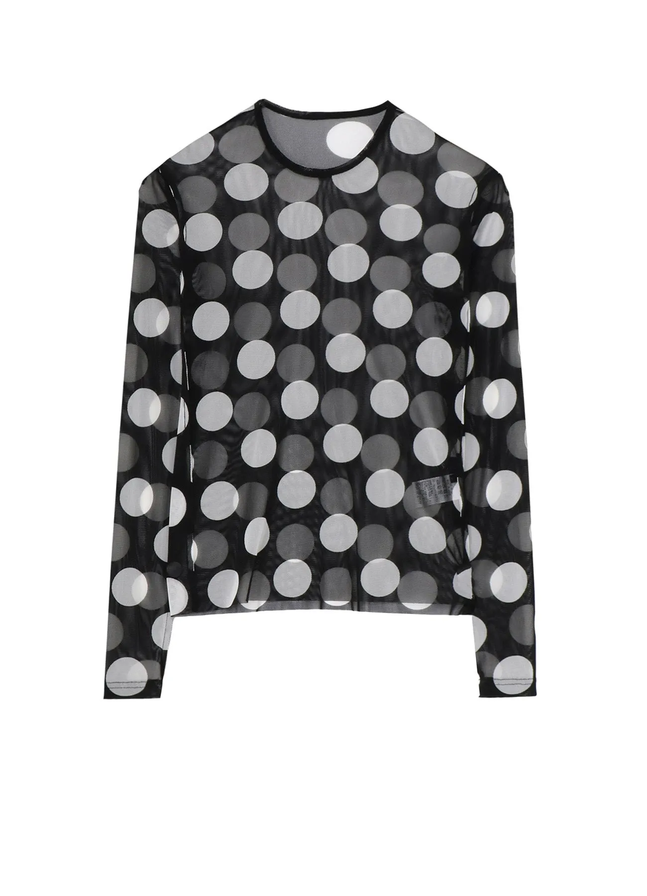 POLKA DOTS TULLE CREWNECK T