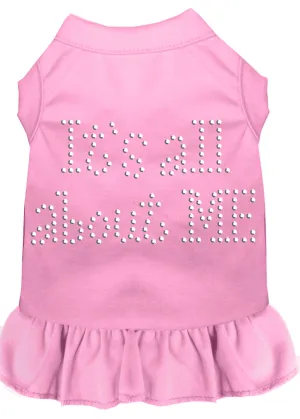 Rhinestone All About Me Dress Light Pink Lg
