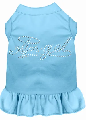 Rhinestone Angel Dress Baby Blue Xs