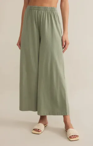Scout Jersey Crop Flare Pant - Avocado