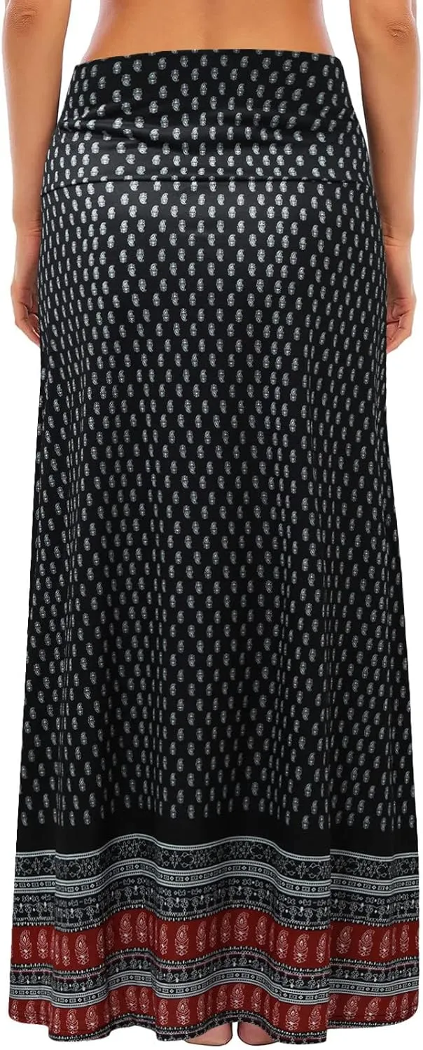 Skorts Skirts for Women Skirts for Women Summer Maxi Dress Midi Bohemian Beach Dress Prints Long Skirts Beach
