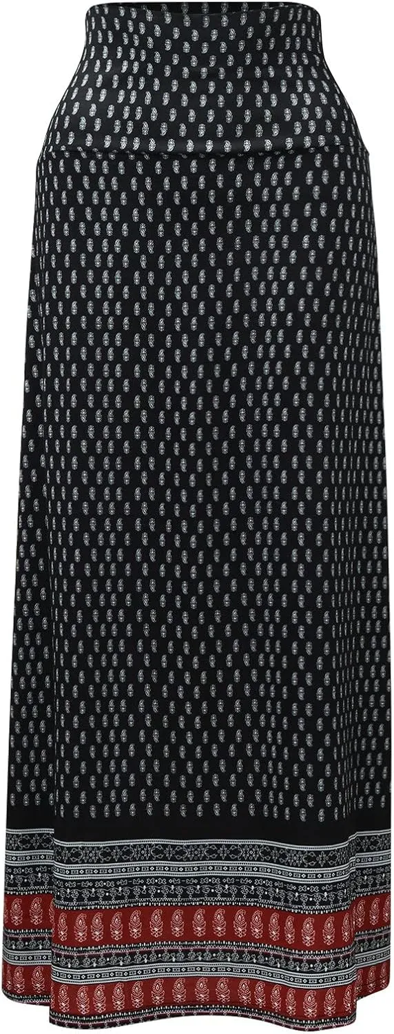 Skorts Skirts for Women Skirts for Women Summer Maxi Dress Midi Bohemian Beach Dress Prints Long Skirts Beach