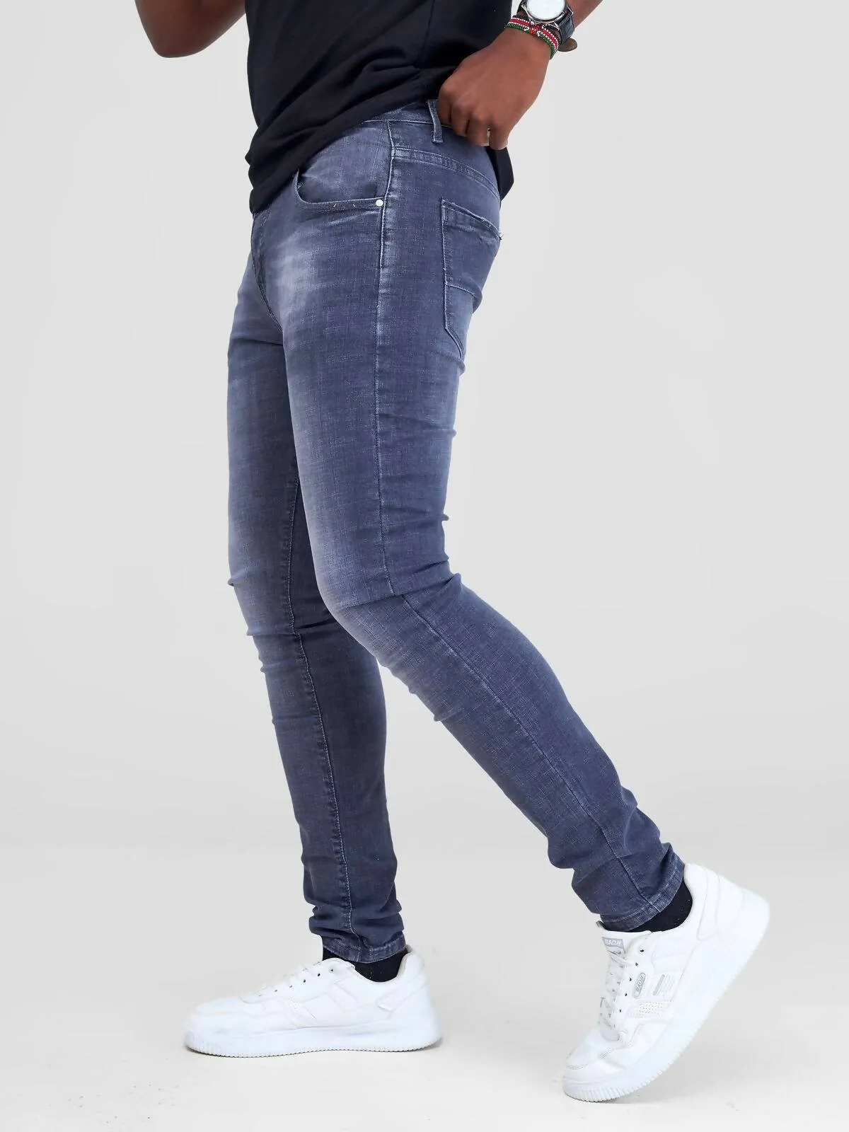 Stylish Sisters Mens Plain Jeans - Grey