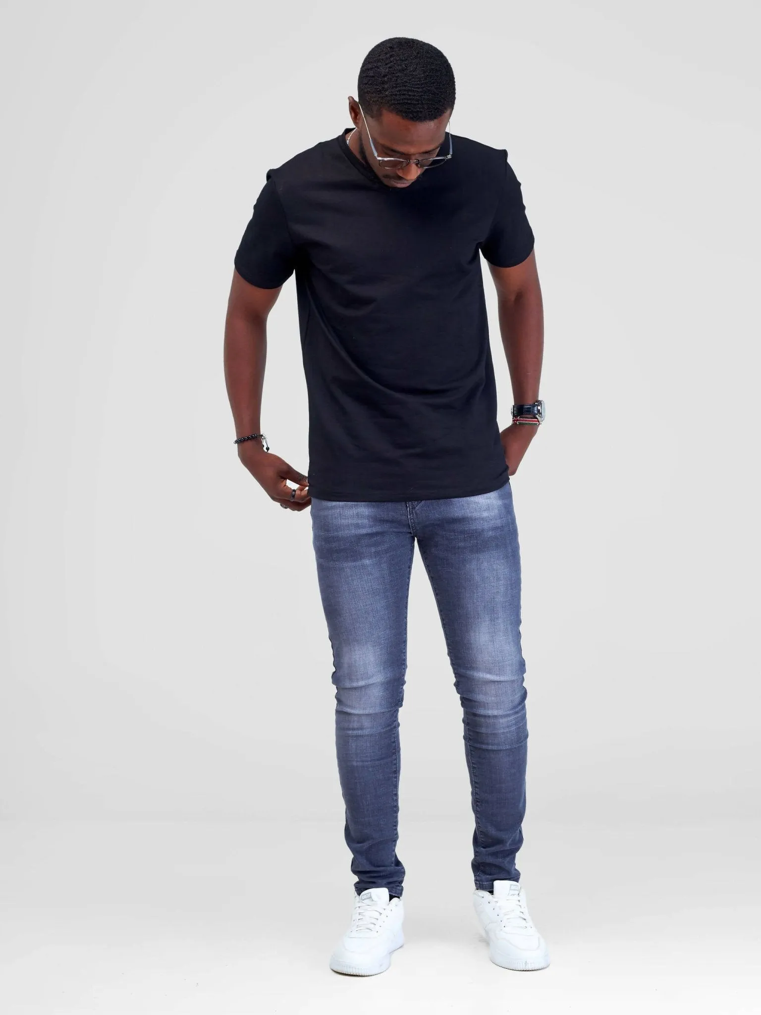 Stylish Sisters Mens Plain Jeans - Grey