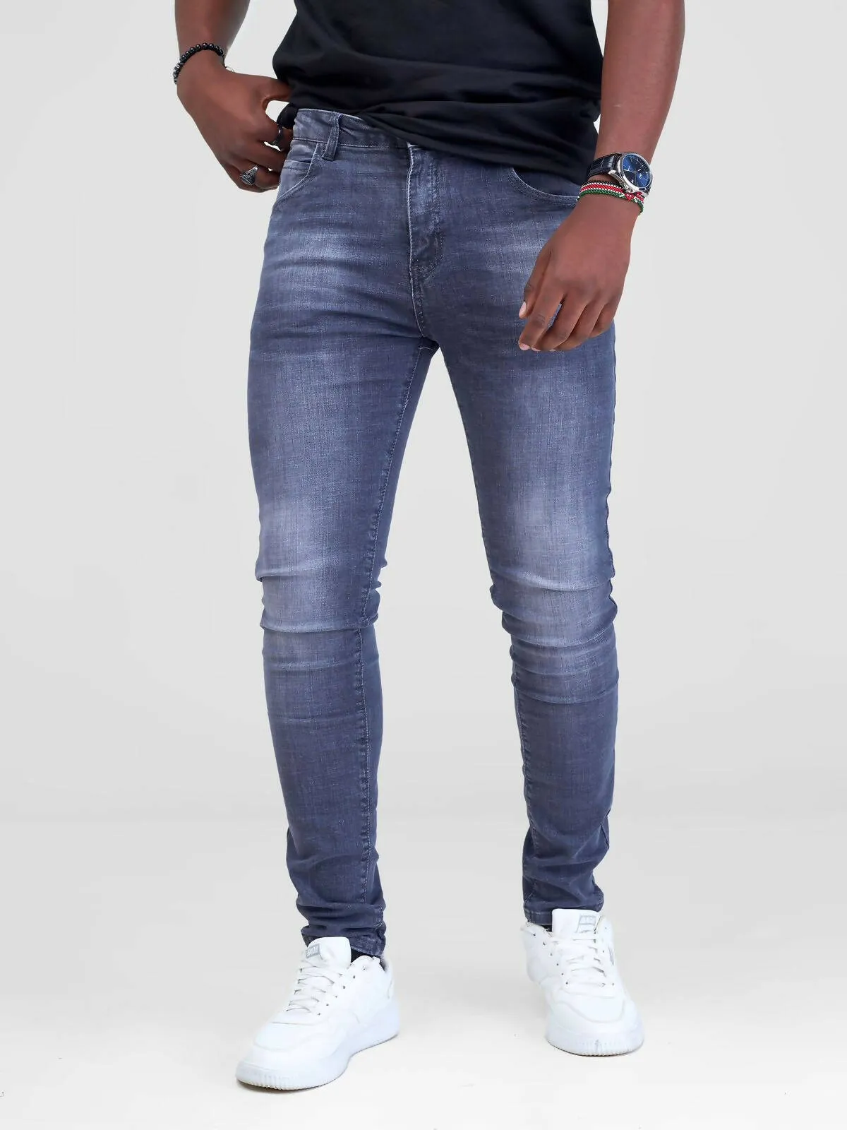 Stylish Sisters Mens Plain Jeans - Grey