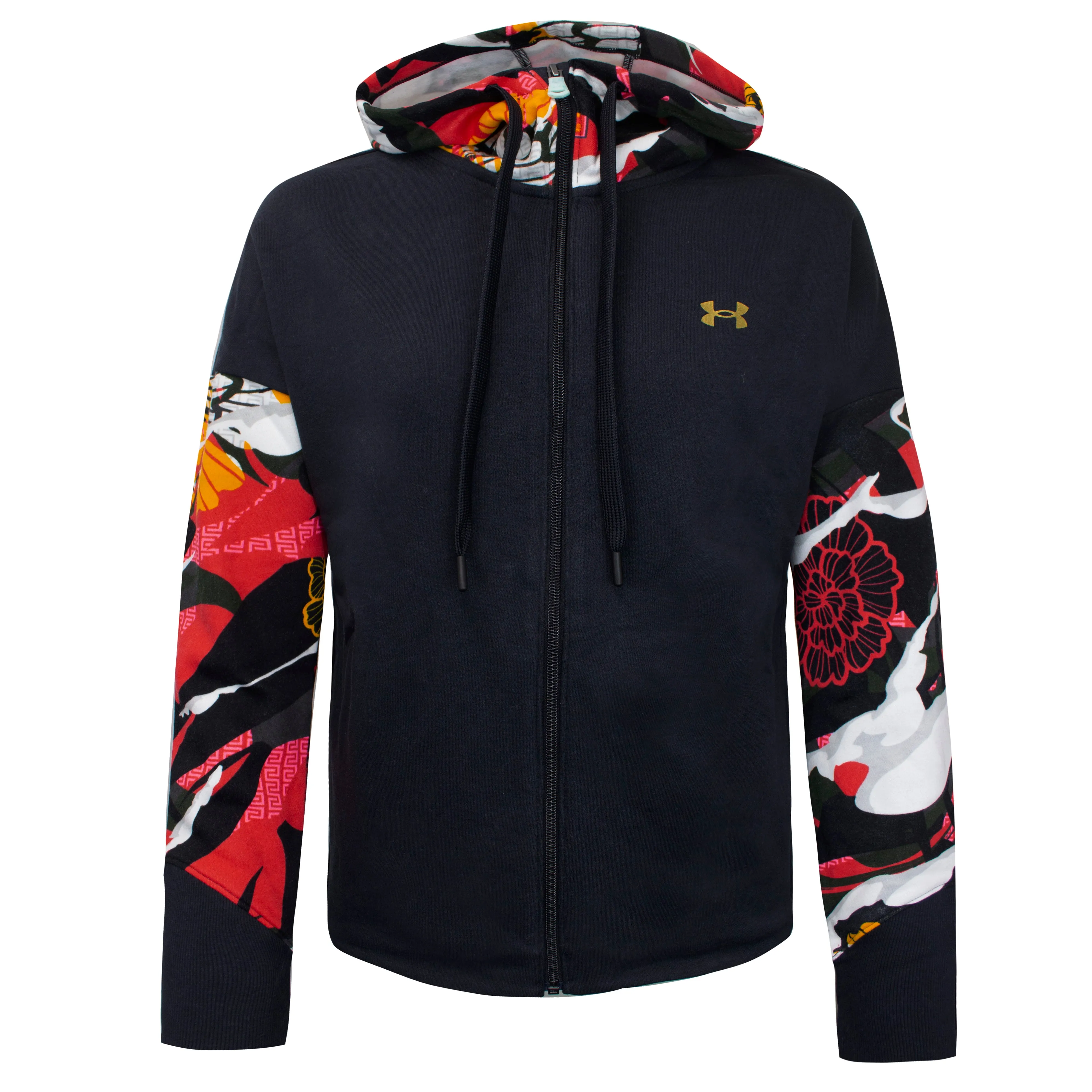 Under Armour Floral Womens Black Track Jacket